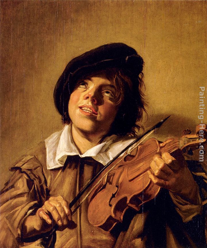 Boy Playing A Violin painting - Frans Hals Boy Playing A Violin art painting